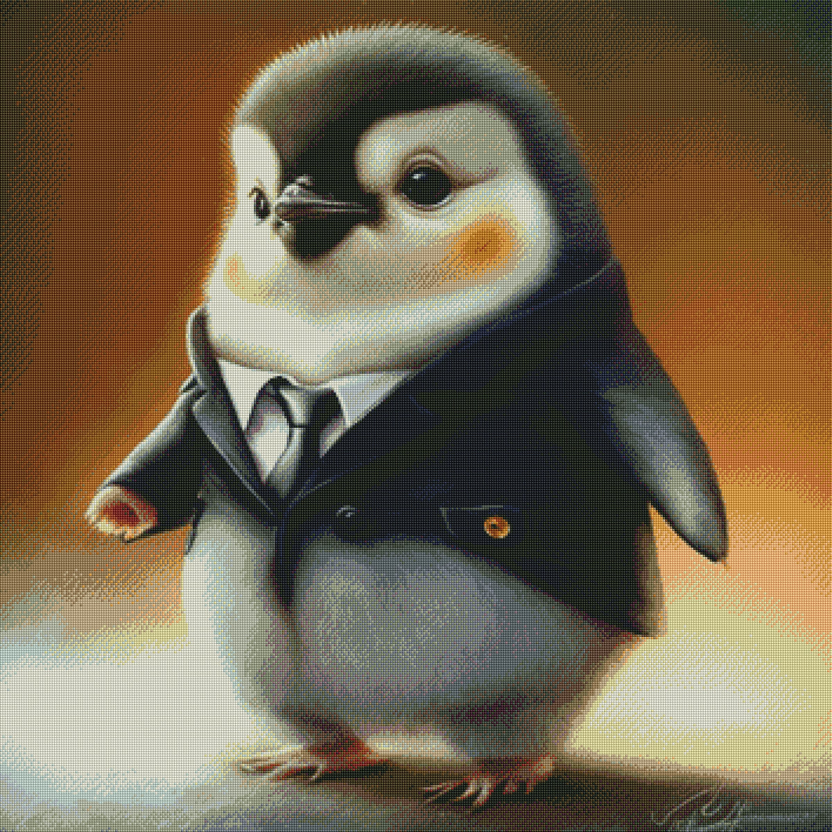 DIAMOND PAINTING -PINGUIN-LEIBWÄCHTER