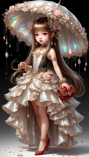 DIAMOND PAINTING - Mädchen