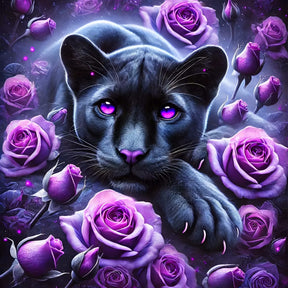 DIAMOND PAINTING - Schwarzer Panther