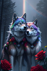 DIAMOND PAINTING -  Wolf