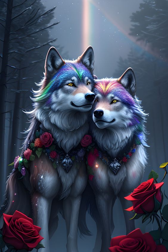 DIAMOND PAINTING -  Wolf