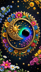 DIAMOND PAINTING - Sonne und Mond