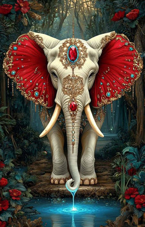 DIAMOND PAINTING -  Elefant