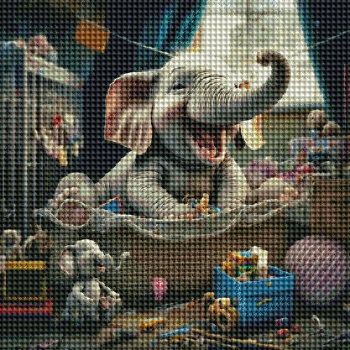 DIAMOND PAINTING -ELEFANT
