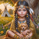 DIAMOND PAINTING - Mädchen