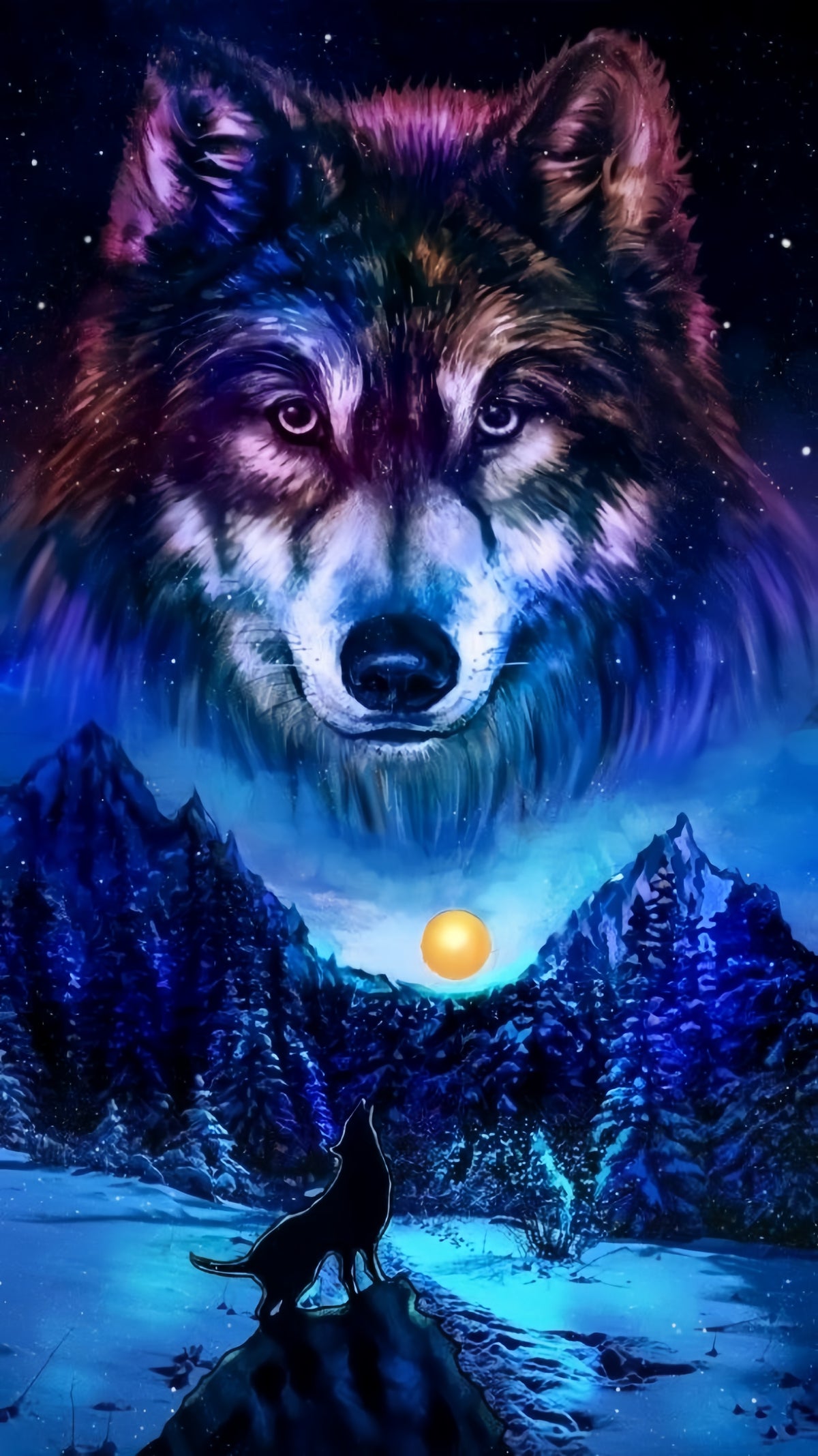 DIAMOND PAINTING - Wolf