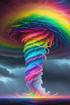 DIAMOND PAINTING - Regenbogentornado