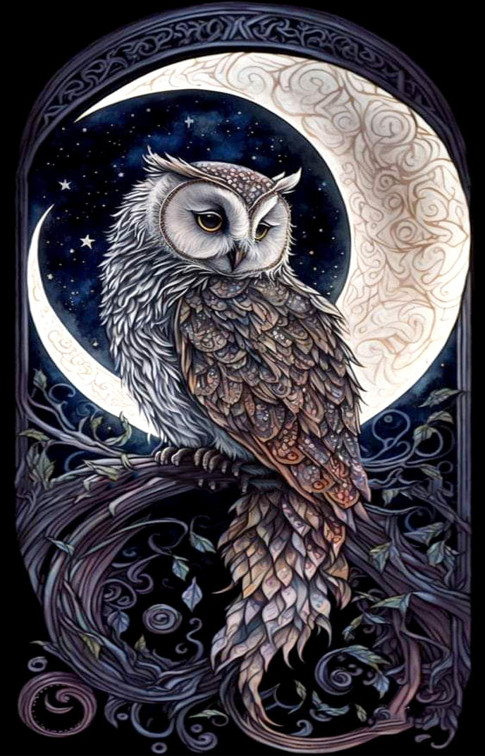 DIAMOND PAINTING -  Eule