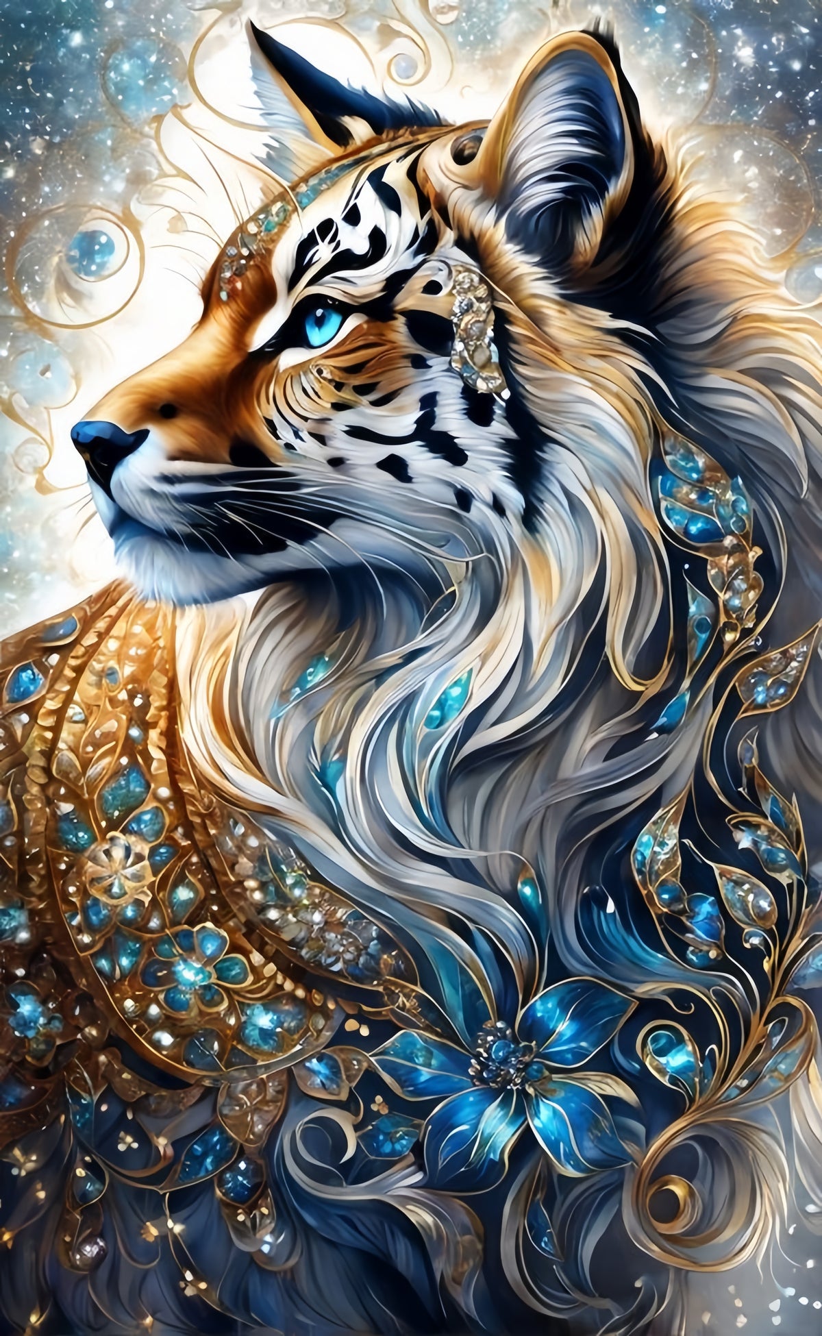 DIAMOND PAINTING -  Tiger