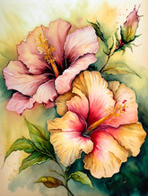 DIAMOND PAINTING -Hibiskus