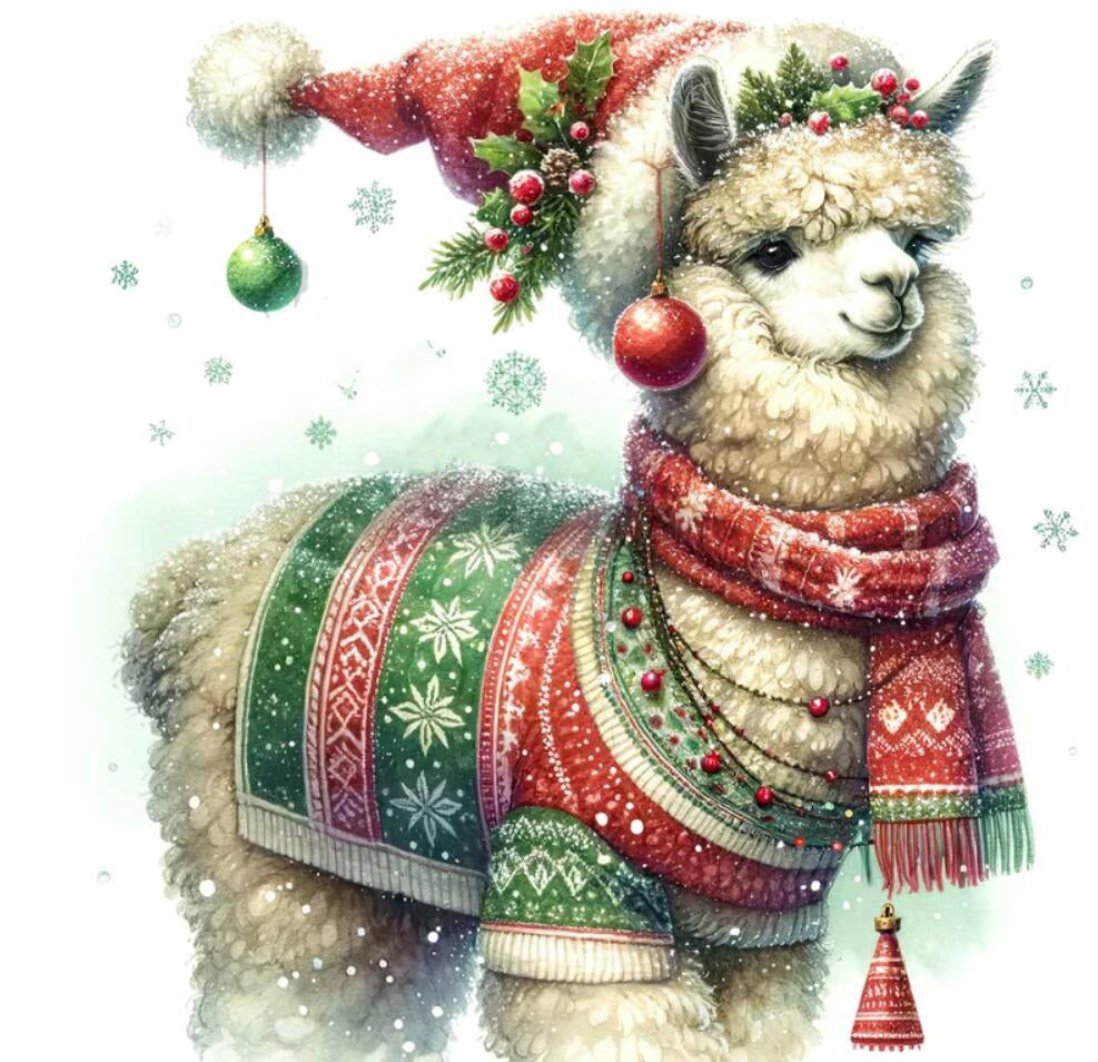 DIAMOND PAINTING - Weihnachten Schaf