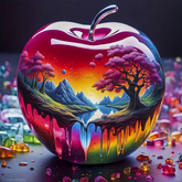 DIAMOND PAINTING -Apfellandschaft