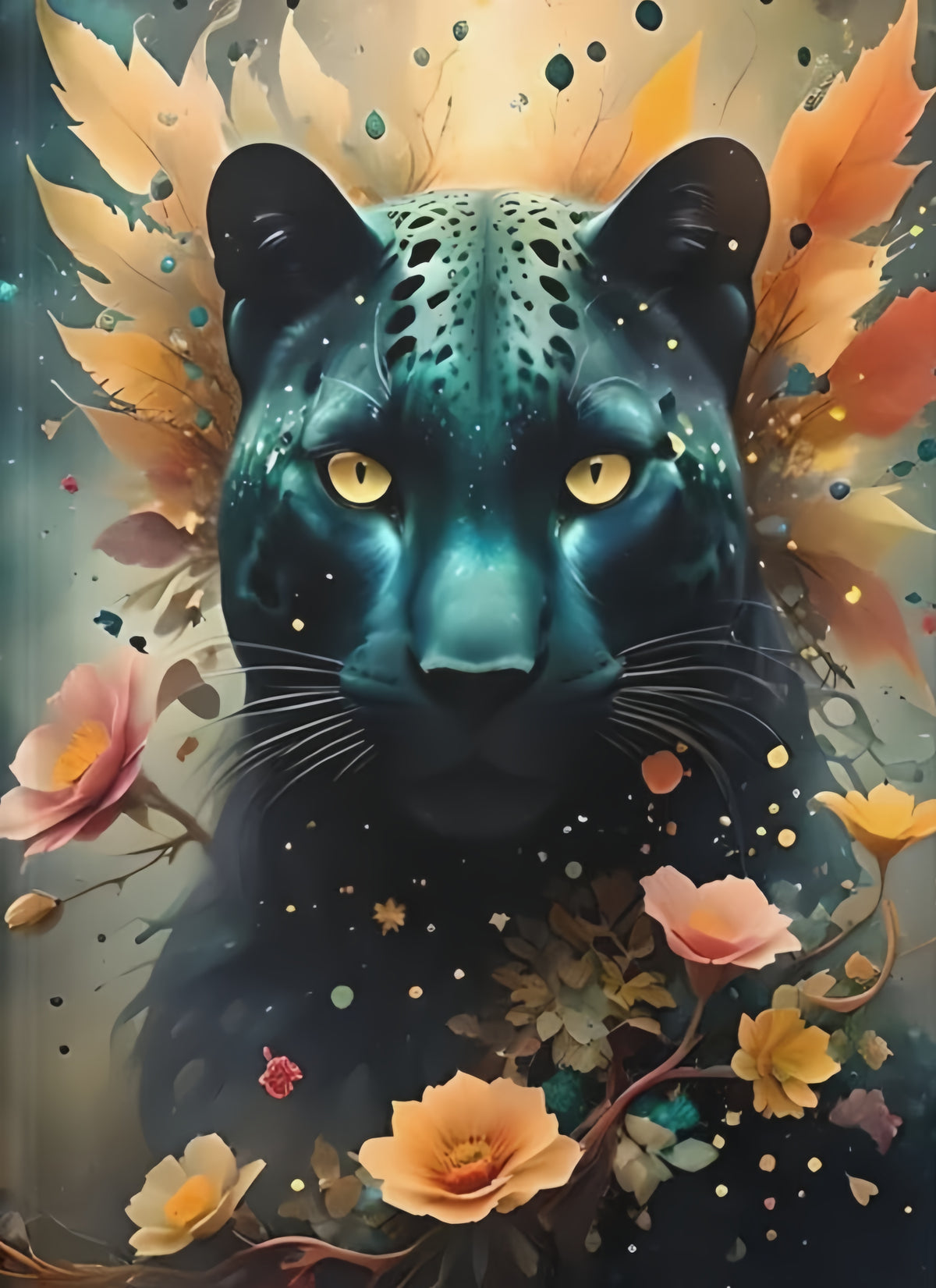 DIAMOND PAINTING - Schwarzer Panther