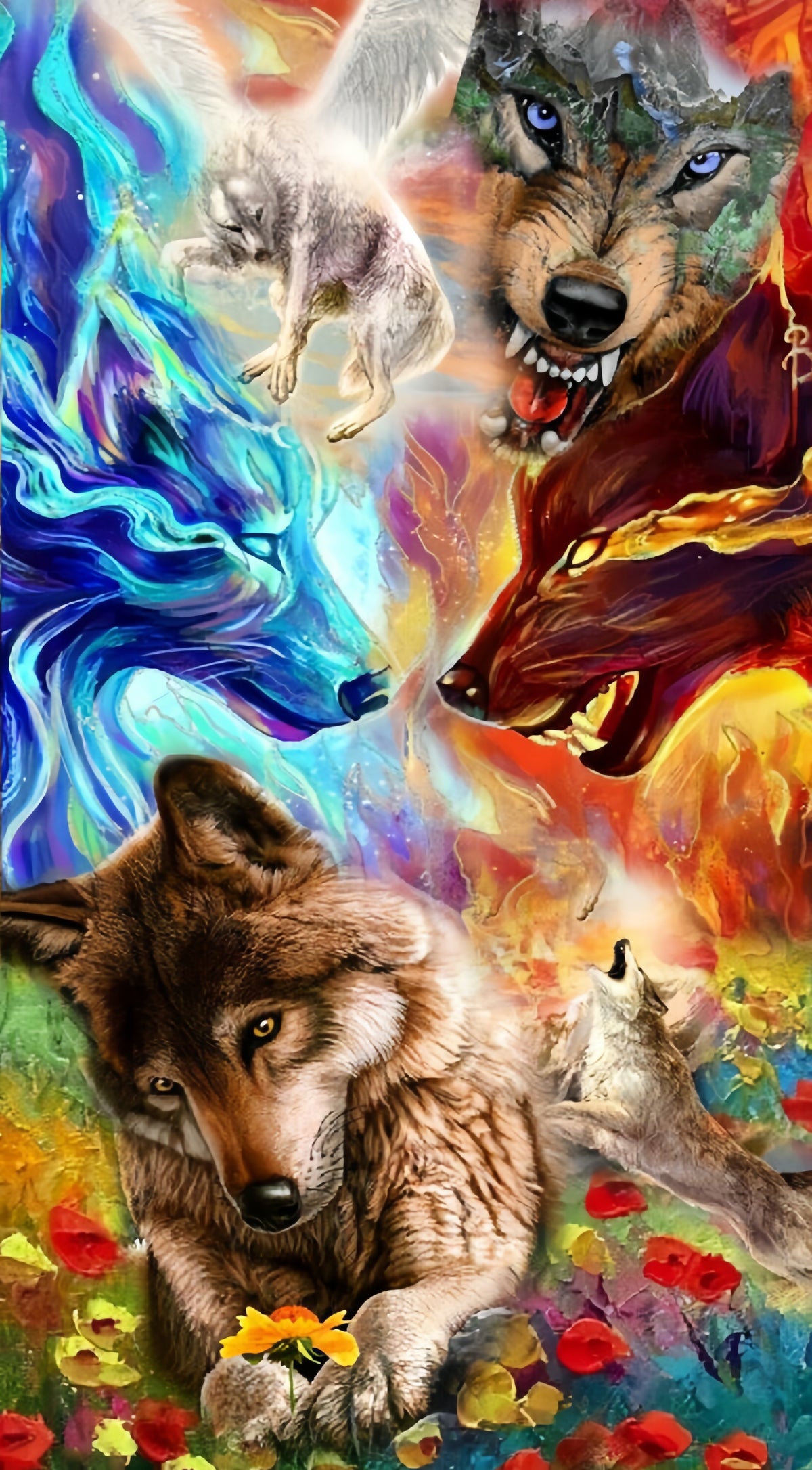 DIAMOND PAINTING - Wolf