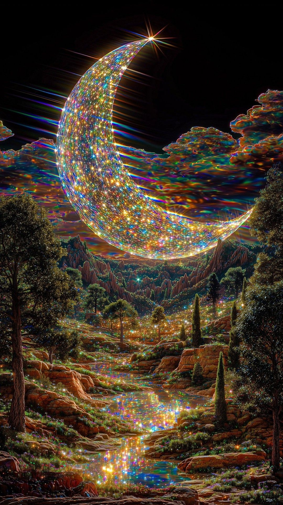 DIAMOND PAINTING - Mondlandschaft