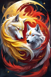 DIAMOND PAINTING -  Wolf