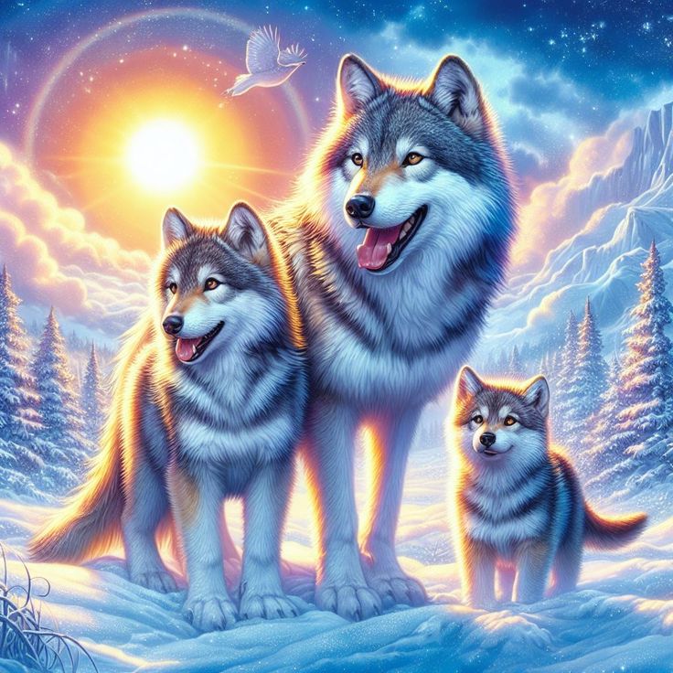 DIAMOND PAINTING -  Wolf