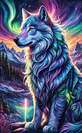 DIAMOND PAINTING -  Sternenwolf