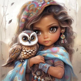DIAMOND PAINTING -Eulenmädchen