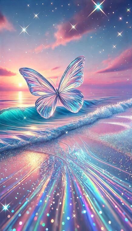 DIAMOND PAINTING - Glas-Schmetterling