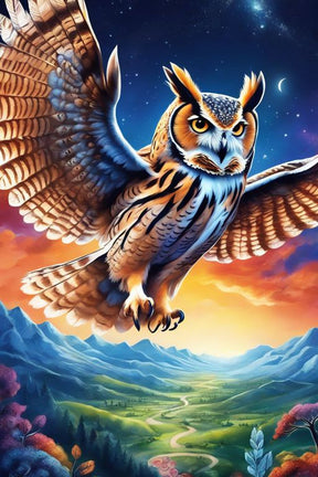 DIAMOND PAINTING -  Eule