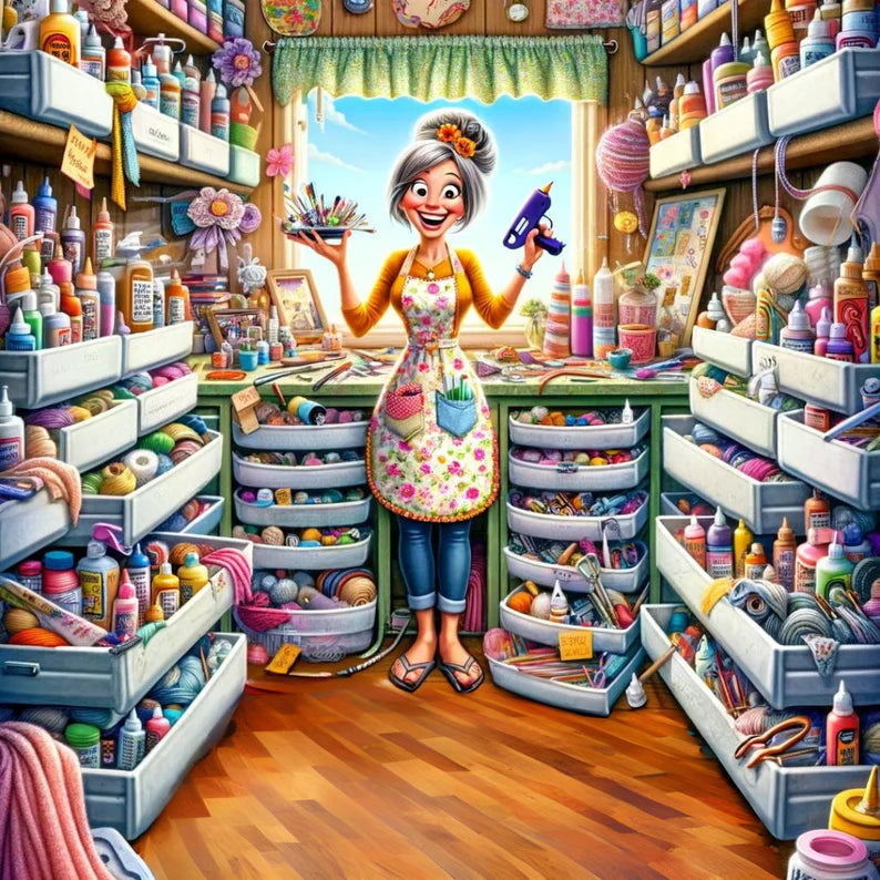 DIAMOND PAINTING - Bastelmädchen