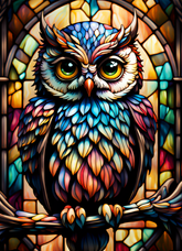 DIAMOND PAINTING -Eule