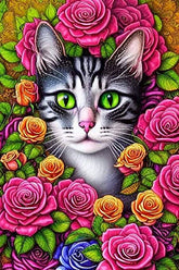 DIAMOND PAINTING -KATZE