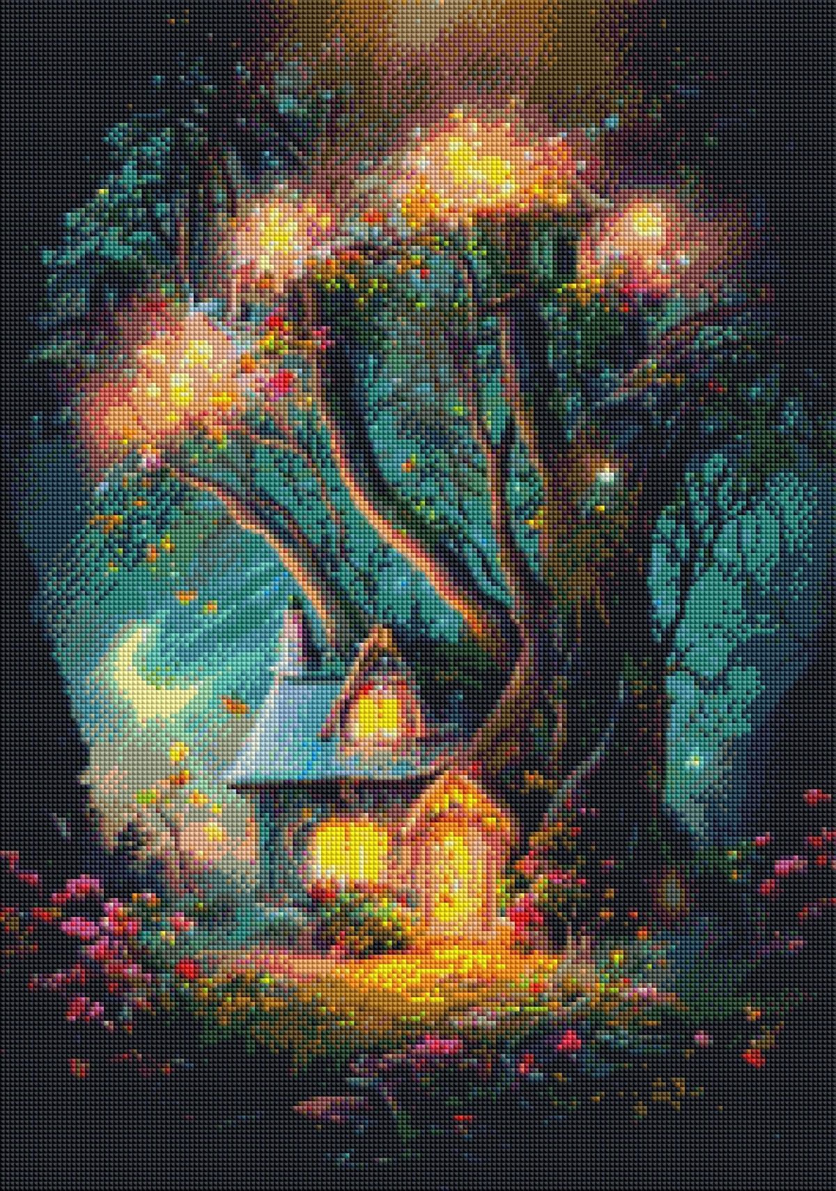DIAMOND PAINTING -ELFENHAUS