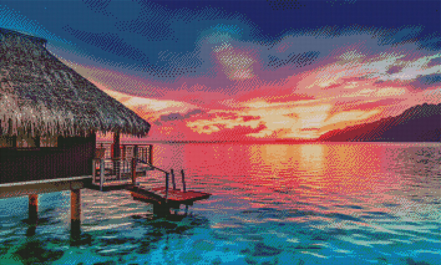 DIAMOND PAINTING -INSELLANDSCHAFT