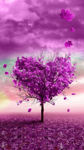 DIAMOND PAINTING - HERZFÖRMIGER BAUM
