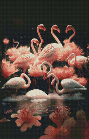 DIAMOND PAINTING -GROSSER FLAMINGO