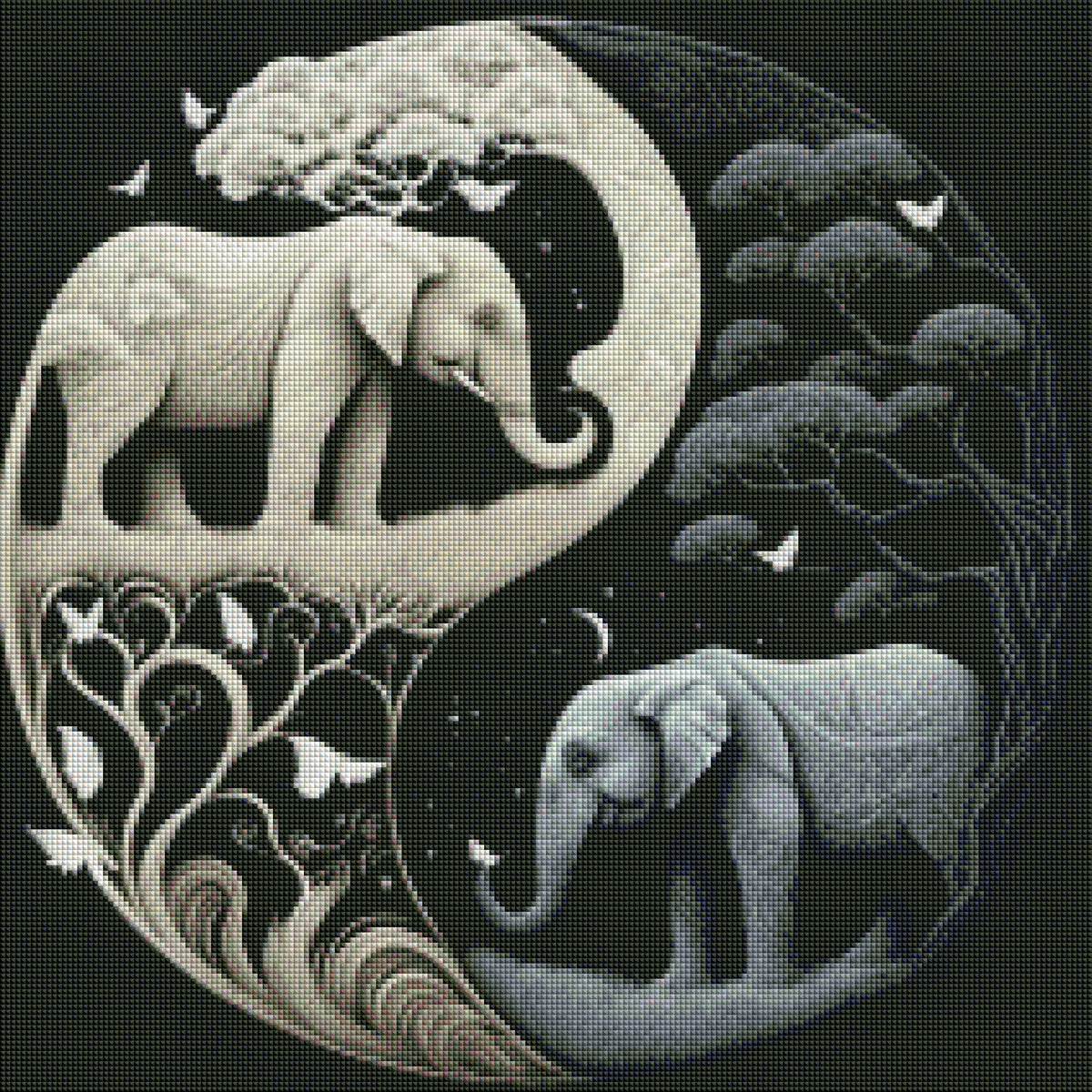DIAMOND PAINTING -ELEFANT