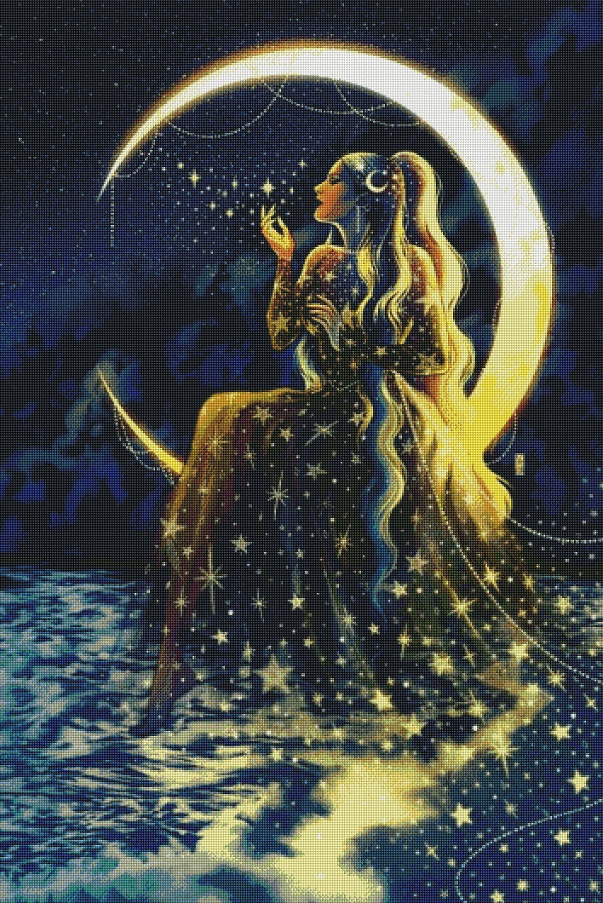 DIAMOND PAINTING - GÖTTIN DES MONDES