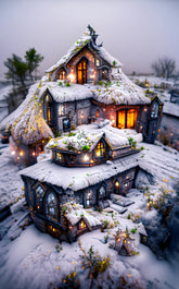 DIAMOND PAINTING - HAUS SCHNEE