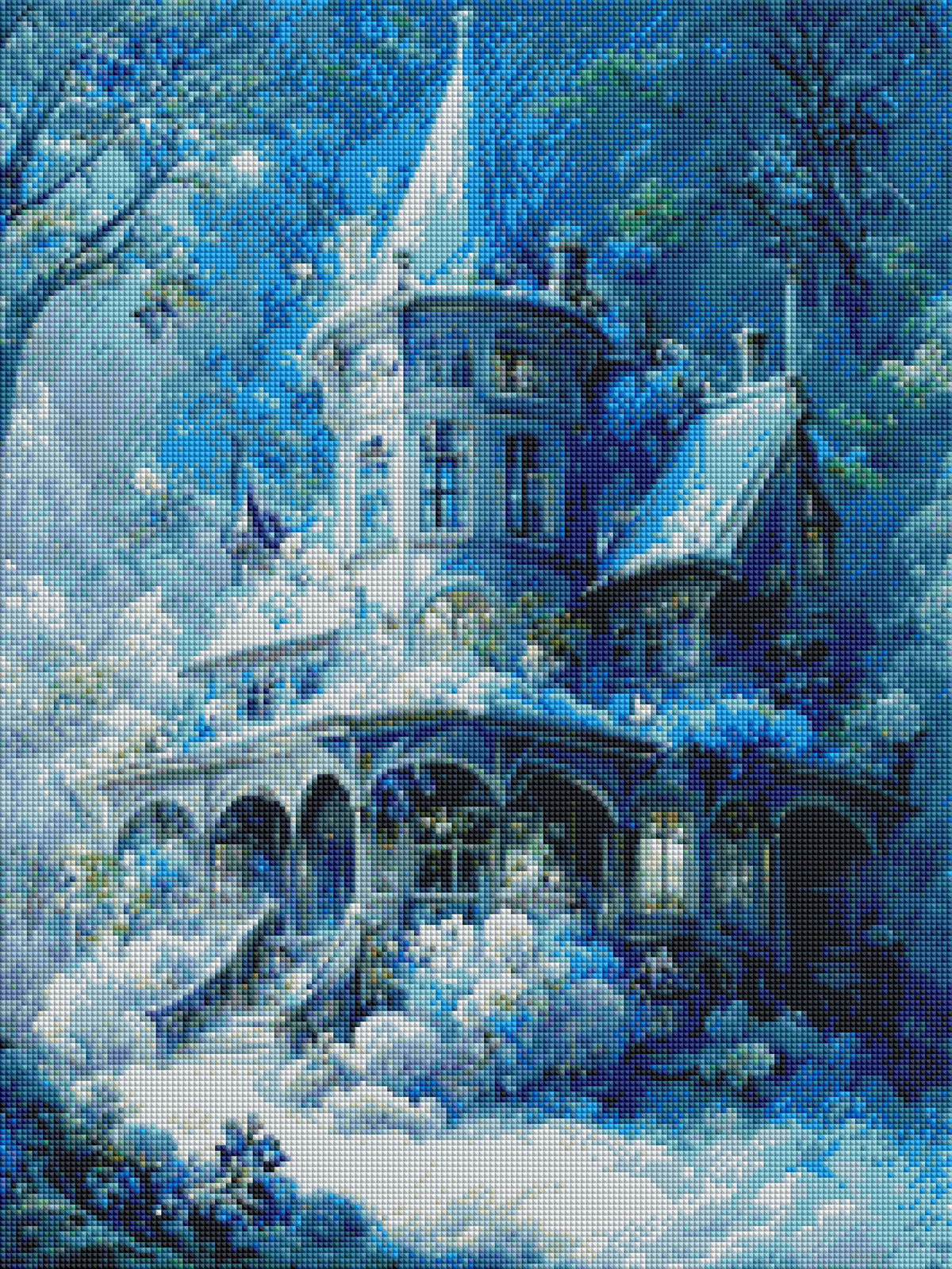 DIAMOND PAINTING -BLAUES SCHLOSS