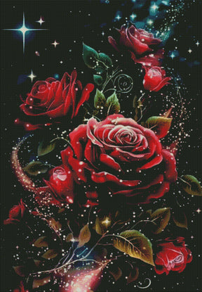 DIAMOND PAINTING -ROTE ROSE