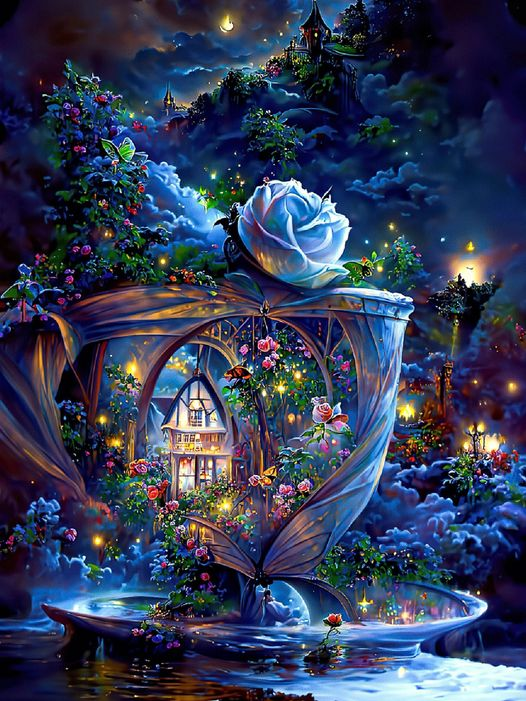 DIAMOND PAINTING - SCHLOSS IM GLAS