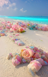 DIAMOND PAINTING - ROSE AM MEER