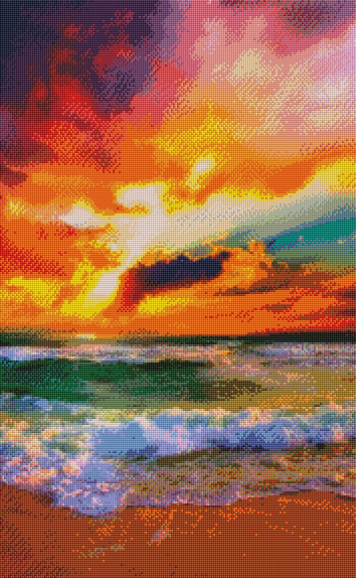 DIAMOND PAINTING -DÄMMERUNG MEER