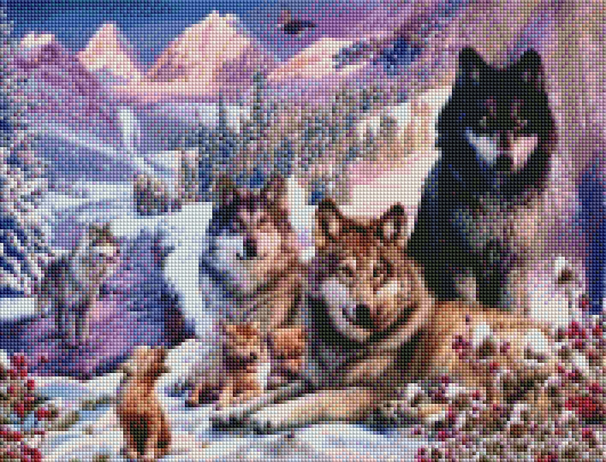 DIAMOND PAINTING - WOLF