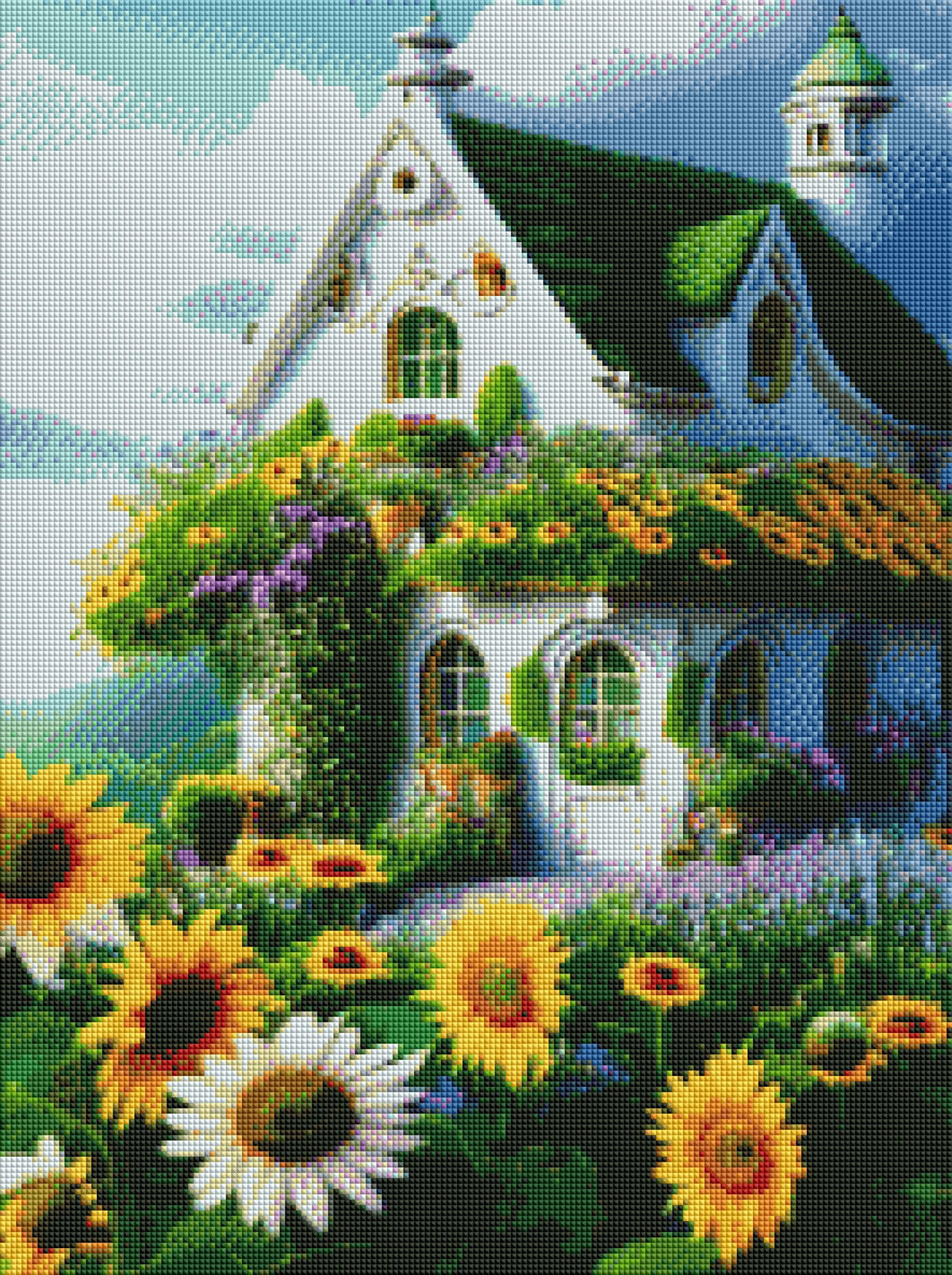 DIAMOND PAINTING -GRÜNE HÜTTE