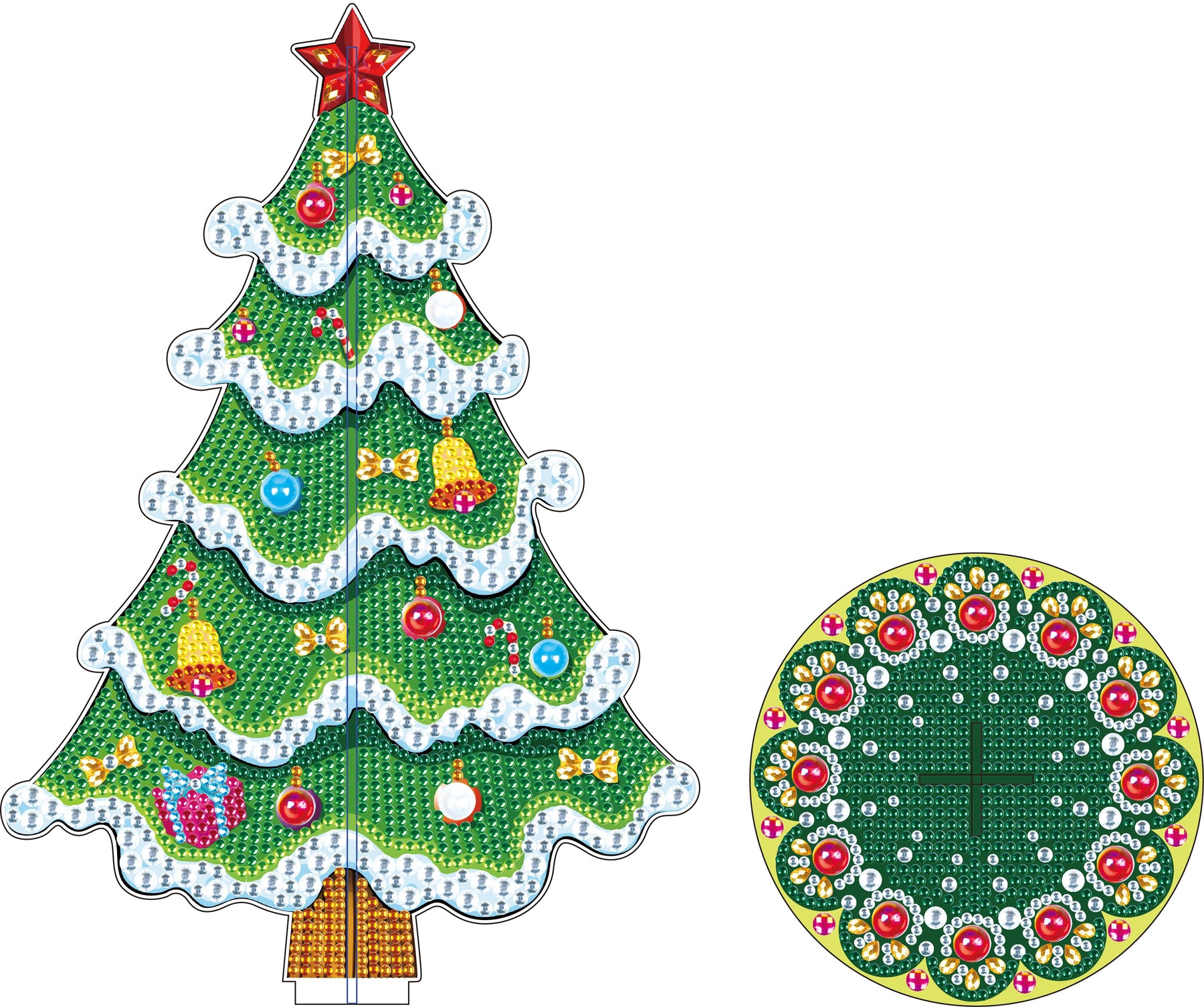 DIAMANT-MALEREI-WEIHNACHTSBAUM