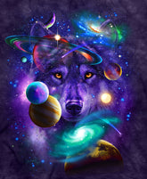 DIAMOND PAINTING -KOSMISCHER WOLF