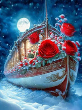 DIAMOND PAINTING -ROSENBOOT